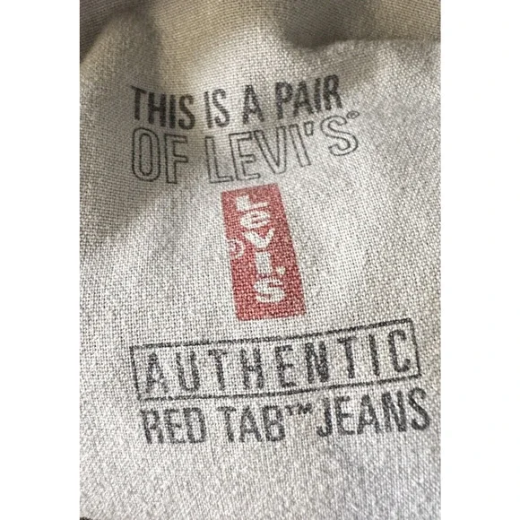 Vtg Levis 505 Mens Jeans 27x29 Straight Black 2000 Red Tab Made in USA Tag 29x30 - Picture 7 of 13